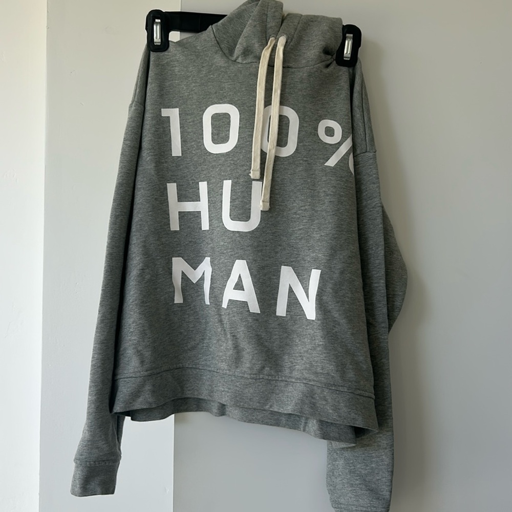 Everlane 100% human extra small cropped hoodie